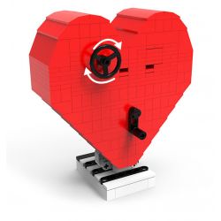 W28 non  HỘP GIẢI MÃ CƠ CHẾ TIM HỌC TIANJI bộ đồ chơi xếp lắp ráp ghép mô hình Creator Sáng Tạo 182 khối