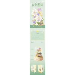 GEKKOSHA 804213 non  TIÊN HOA bộ đồ chơi xếp lắp ráp ghép mô hình 460 khối