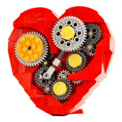 REBRICKABLE MOC-4453 4453 MOC4453 non  ĐỒNG HỒ CƠ TRÁI TIM bộ đồ chơi xếp lắp ráp ghép mô hình Creator CLOCKWORK HEART Sáng Tạo 182 khối