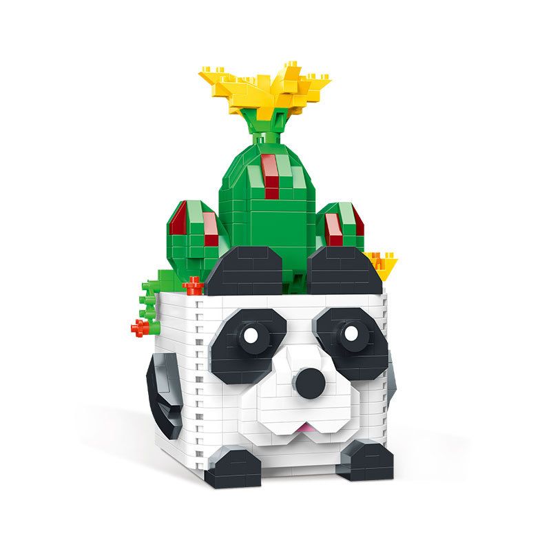 MOYU BLOCK MY97008 97008 non  SÁO TRÚC bộ đồ chơi xếp lắp ráp ghép mô hình Arts & Crafts SUCCULENT PLANTS 577 khối