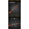 REOBRIX 77005 non  SÚNG TRƯỜNG TẤN CÔNG AK-47 bộ đồ chơi xếp lắp ráp ghép mô hình Gun AK-47 ASSAULT RIFLE 1366 khối