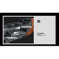 REOBRIX 77005 non  SÚNG TRƯỜNG TẤN CÔNG AK-47 bộ đồ chơi xếp lắp ráp ghép mô hình Gun AK-47 ASSAULT RIFLE 1366 khối