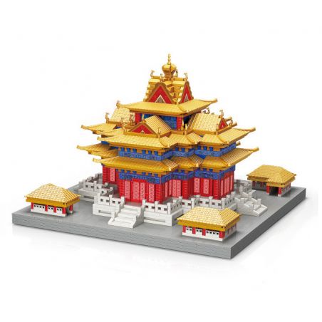 MOYU BLOCK MY92008 92008 non  THÁP GÓC CỦA TỬ CẤM THÀNH bộ đồ chơi xếp lắp ráp ghép mô hình Buildings 4601 khối