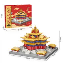 MOYU BLOCK MY92008 92008 non  THÁP GÓC CỦA TỬ CẤM THÀNH bộ đồ chơi xếp lắp ráp ghép mô hình Buildings 4601 khối