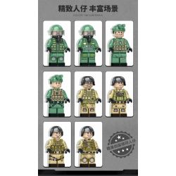 JUHANG TECHNOLOGY 88019 REOBRIX 33033 non  XẠ THỦ-10 bộ đồ chơi xếp lắp ráp ghép mô hình Military Army CAICZ-10 Quân Sự Bộ Đội 1366 khối