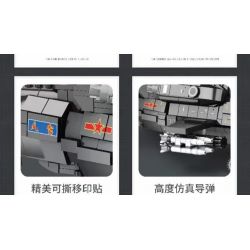 JUHANG TECHNOLOGY 88019 REOBRIX 33033 non  XẠ THỦ-10 bộ đồ chơi xếp lắp ráp ghép mô hình Military Army CAICZ-10 Quân Sự Bộ Đội 1366 khối