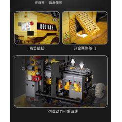 CADA DOUBLEE C61056 61056 non  MÁY ???I HẠNG NẶNG ĐIỀU KHIỂN TỪ XA 1:16 tỷ lệ 1:16 bộ đồ chơi xếp lắp ráp ghép mô hình  HEAVY BULLDOZER Kỹ Thuật Công Nghệ Cao Mô Hình Phương Tiện 2826 khối