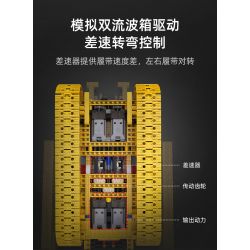 CADA DOUBLEE C61056 61056 non  MÁY ???I HẠNG NẶNG ĐIỀU KHIỂN TỪ XA 1:16 tỷ lệ 1:16 bộ đồ chơi xếp lắp ráp ghép mô hình  HEAVY BULLDOZER Kỹ Thuật Công Nghệ Cao Mô Hình Phương Tiện 2826 khối