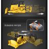 CADA DOUBLEE C61056 61056 non  MÁY ???I HẠNG NẶNG ĐIỀU KHIỂN TỪ XA 1:16 tỷ lệ 1:16 bộ đồ chơi xếp lắp ráp ghép mô hình  HEAVY BULLDOZER Kỹ Thuật Công Nghệ Cao Mô Hình Phương Tiện 2826 khối
