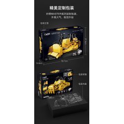 CADA DOUBLEE C61056 61056 non  MÁY ???I HẠNG NẶNG ĐIỀU KHIỂN TỪ XA 1:16 tỷ lệ 1:16 bộ đồ chơi xếp lắp ráp ghép mô hình  HEAVY BULLDOZER Kỹ Thuật Công Nghệ Cao Mô Hình Phương Tiện 2826 khối