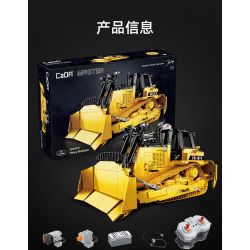 CADA DOUBLEE C61056 61056 non  MÁY ???I HẠNG NẶNG ĐIỀU KHIỂN TỪ XA 1:16 tỷ lệ 1:16 bộ đồ chơi xếp lắp ráp ghép mô hình  HEAVY BULLDOZER Kỹ Thuật Công Nghệ Cao Mô Hình Phương Tiện 2826 khối