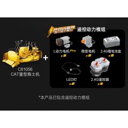 CADA DOUBLEE C61056 61056 non  MÁY ???I HẠNG NẶNG ĐIỀU KHIỂN TỪ XA 1:16 tỷ lệ 1:16 bộ đồ chơi xếp lắp ráp ghép mô hình  HEAVY BULLDOZER Kỹ Thuật Công Nghệ Cao Mô Hình Phương Tiện 2826 khối