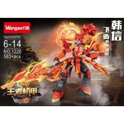 WANGAO 1226 non  HÀN TÍN PHI HÀNH bộ đồ chơi xếp lắp ráp ghép mô hình Transformers KING MECHA Robot Đại Chiến Người Máy Biến Hình 583 khối