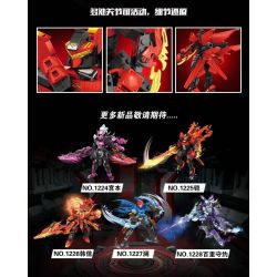 WANGAO 1225 non  CƠ GIÁP CỦA VUA GIANG THIÊN KHAI HOÀNG bộ đồ chơi xếp lắp ráp ghép mô hình Transformers KING MECHA Robot Đại Chiến Người Máy Biến Hình 444 khối