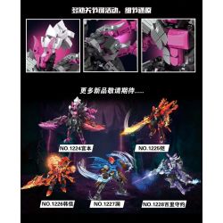 WANGAO 1224 non  VUA CƠ KHÍ MIYAMOTO bộ đồ chơi xếp lắp ráp ghép mô hình Transformers KING MECHA Robot Đại Chiến Người Máy Biến Hình 641 khối