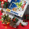 SEMBO 601164 non  HỘP ỦNG BỮA TIỆC GIÁNG SINH bộ đồ chơi xếp lắp ráp ghép mô hình Christmas 870 khối