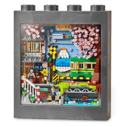 LOZ 1907 non  TÀU SAKURA bộ đồ chơi xếp lắp ráp ghép mô hình Arts & Crafts 1213 khối