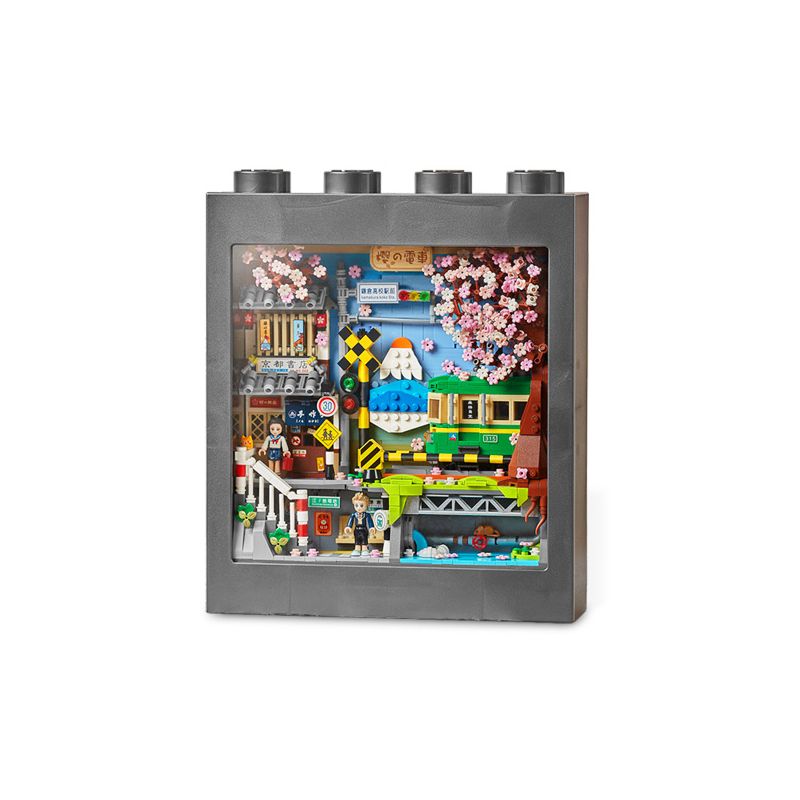 LOZ 1907 non  TÀU SAKURA bộ đồ chơi xếp lắp ráp ghép mô hình Arts & Crafts 1213 khối