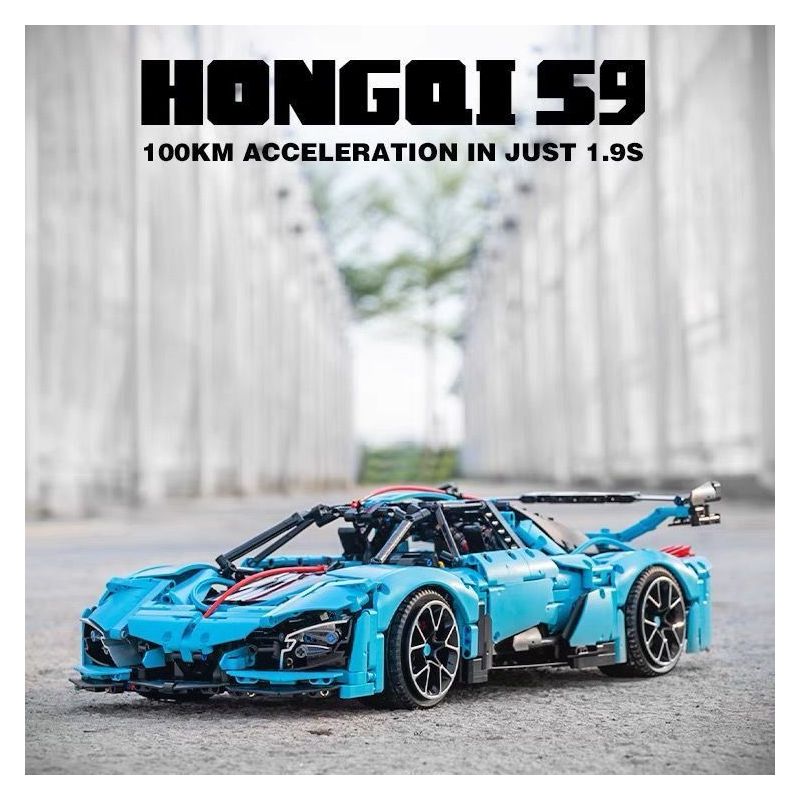 SUPER 18K K165 TA GAOLE T5011 5011 V CARD V5011 5011 non  HỒNG KỲ S9 bộ đồ chơi xếp lắp ráp ghép mô hình 1:8 HONG QI S9 Tỷ Lệ 1:8 3502 khối