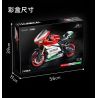 FEMIBOX S2202 2202 non  DUCATI tỷ lệ 1:5 bộ đồ chơi xếp lắp ráp ghép mô hình  Kỹ Thuật Công Nghệ Cao Mô Hình Phương Tiện 1592 khối