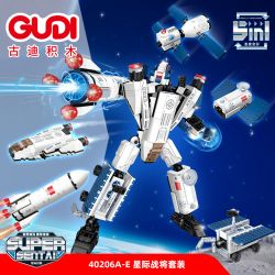 GUDI 40206 non  CHIẾN TRANH GIỮA CÁC VÌ SAO 5 KẾT HỢP bộ đồ chơi xếp lắp ráp ghép mô hình Transformers Robot Đại Chiến Người Máy Biến Hình 352 khối