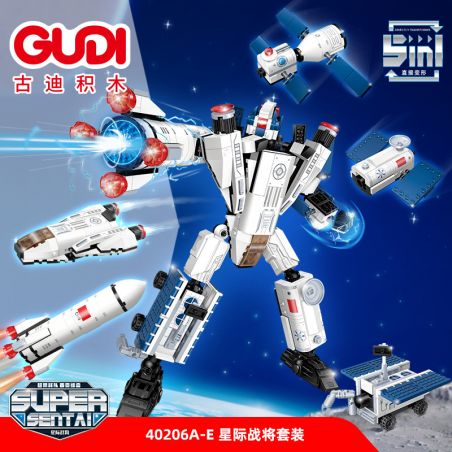GUDI 40206 non  CHIẾN TRANH GIỮA CÁC VÌ SAO 5 KẾT HỢP bộ đồ chơi xếp lắp ráp ghép mô hình Transformers Robot Đại Chiến Người Máy Biến Hình 352 khối