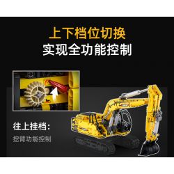 CADA DOUBLEE C61082 61082 non  MÁY XÚC ĐẦY ĐỦ CHỨC NĂNG 1:20 tỷ lệ 1:20 bộ đồ chơi xếp lắp ráp ghép mô hình  REMOTE CONTROL EXCAVATOR Kỹ Thuật Công Nghệ Cao Mô Hình Phương Tiện 1702 khối