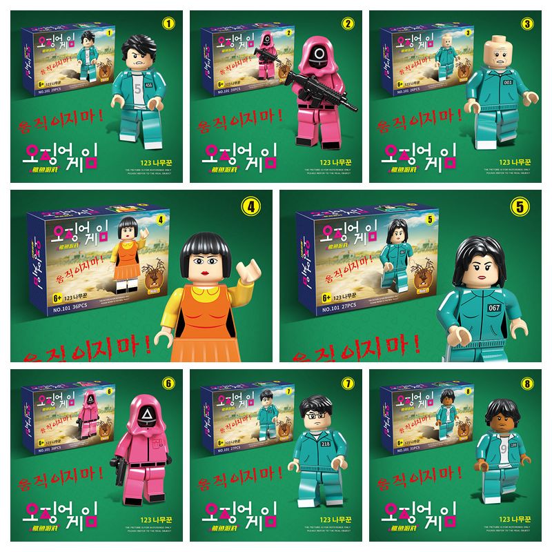 RENZAIMA 101 non  TRÒ CHƠI CÂU MỰC TƯỢNG GỖ 8 LOẠI bộ đồ chơi xếp lắp ráp ghép mô hình