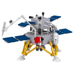 ZHEGAO QL0281 0281 non  TÀU THĂM DÒ MẶT TRĂNG HẰNG NGA TÊN LỬA TRƯỜNG CHINH VŨ TRỤ THẦN CHÂU bộ đồ chơi xếp lắp ráp ghép mô hình China Aerospace Museum 485 khối