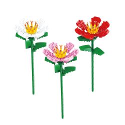BALODY 20082 non  HOA THU HẢI ĐƯỜNG bộ đồ chơi xếp lắp ráp ghép mô hình Flowers 135 khối