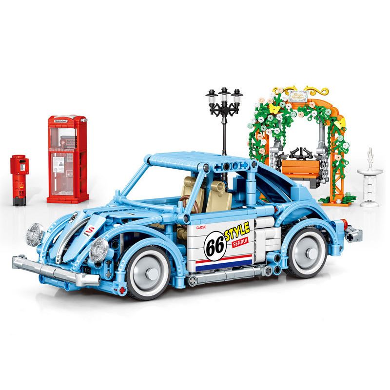 SHENG YUAN SY 8414 non  BỌ XANH LÙI XE bộ đồ chơi xếp lắp ráp ghép mô hình  TECHINQUE Kỹ Thuật Công Nghệ Cao Mô Hình Phương Tiện 843 khối