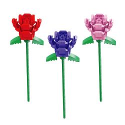 BALODY 20080 non  HOA HỒNG bộ đồ chơi xếp lắp ráp ghép mô hình Flowers 172 khối