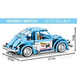 SHENG YUAN SY 8414 non  BỌ XANH LÙI XE bộ đồ chơi xếp lắp ráp ghép mô hình  TECHINQUE Kỹ Thuật Công Nghệ Cao Mô Hình Phương Tiện 843 khối