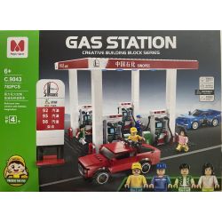 MAGIC VIGOUR C.9043 .9043 non  LẮP RÁP TRẠM XĂNG PHÁO HOA MA THUẬT bộ đồ chơi xếp lắp ráp ghép mô hình Speed Champions Racing Cars GAS STATION Đua Xe Công Thức 782 khối