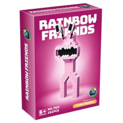 RENZAIMA 764 non  NGƯỜI BẠN MÀU HỒNG bộ đồ chơi xếp lắp ráp ghép mô hình Rainbow  PINK FRIEND 161 khối