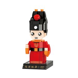 BALODY 20075 non  LỤC HOÀNG CHƠI ZHU DI bộ đồ chơi xếp lắp ráp ghép mô hình Brickheadz Nhân Vật Đầu To 310 khối