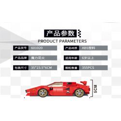 MAGIC VIGOUR 601013 non  BẮN PHÁO HOA MA THUẬT LẮP RÁP XE PHƯỢNG HOÀNG bộ đồ chơi xếp lắp ráp ghép mô hình Speed Champions Racing Cars SPEED CAR Đua Xe Công Thức 355 khối