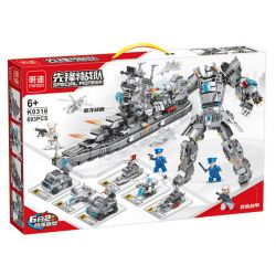MINGDI LEIBAO K0316 0316 non  TÀU TUẦN DƯƠNG bộ đồ chơi xếp lắp ráp ghép mô hình SPECIAL PIONEER 693 khối