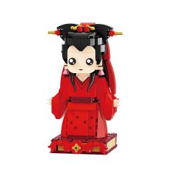 BALODY 20059 non  CÔ DÂU DA TRẮNG ĐÁM CƯỚI bộ đồ chơi xếp lắp ráp ghép mô hình 437 khối