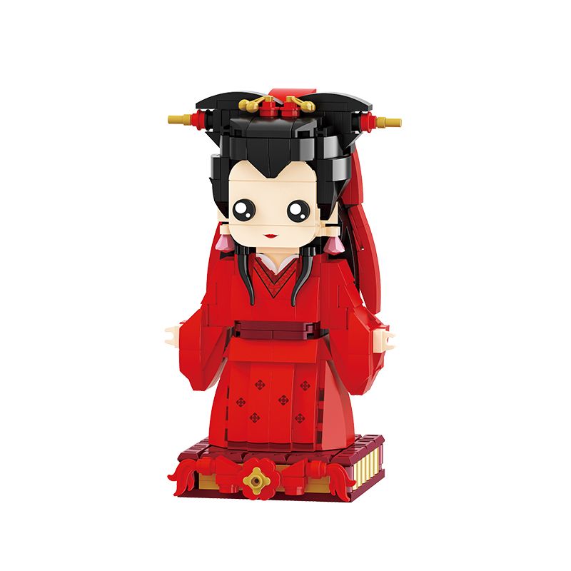 BALODY 20059 non  CÔ DÂU DA TRẮNG ĐÁM CƯỚI bộ đồ chơi xếp lắp ráp ghép mô hình 437 khối