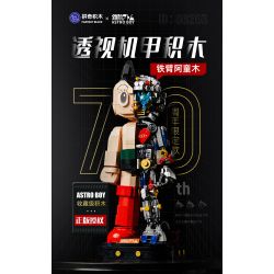 PANTASY 86203 86206 non  IRON ARM ASTRO BOY SEE-THROUGH MECHA PHIÊN BẢN KỶ NIỆM GIỚI HẠN 70 NĂM bộ đồ chơi xếp lắp ráp ghép mô hình Movie & Game ASTRO BOY MECHANICAL CLEAR VER Phim Và Trò Chơi 1250 khối