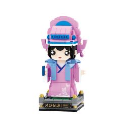 BALODY 20056 non  VĂN HÓA DÂN GIAN ZHU YINGTAI bộ đồ chơi xếp lắp ráp ghép mô hình Brickheadz Nhân Vật Đầu To 401 khối