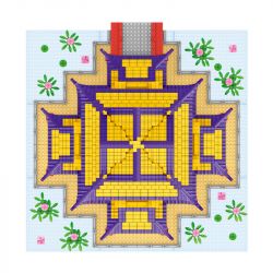 FUN IMAGINATION LZ8206 8206 non  ĐÌNH VIÊN MINH NINH HƯƠNG bộ đồ chơi xếp lắp ráp ghép mô hình Buildings 3778 khối