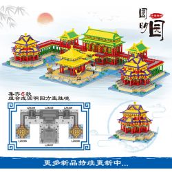 FUN IMAGINATION LZ8206 8206 non  ĐÌNH VIÊN MINH NINH HƯƠNG bộ đồ chơi xếp lắp ráp ghép mô hình Buildings 3778 khối