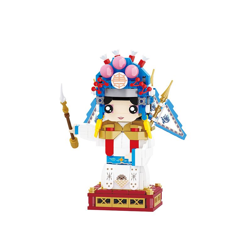 BALODY 20048 non  KINH KỊCH WUSHENG bộ đồ chơi xếp lắp ráp ghép mô hình Brickheadz Nhân Vật Đầu To 430 khối