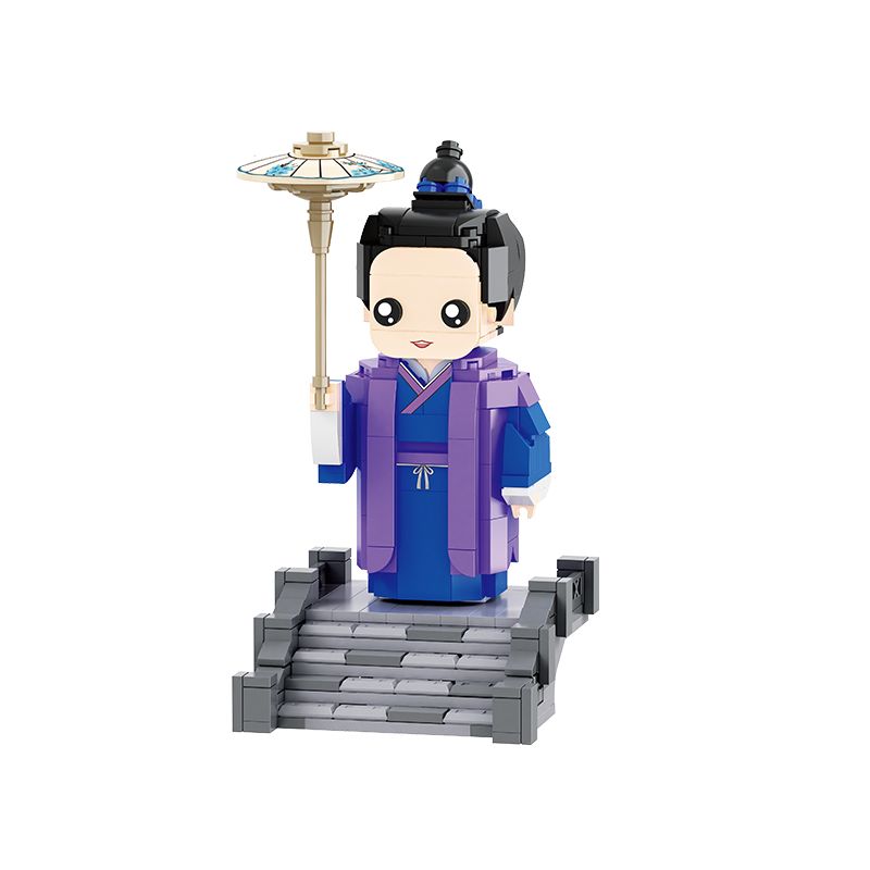 BALODY 20043 non  GẶP GÃY CẦU XU XIAN bộ đồ chơi xếp lắp ráp ghép mô hình Brickheadz Nhân Vật Đầu To 400 khối