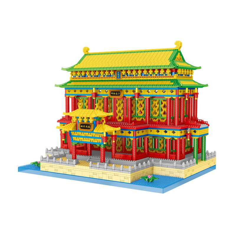 FUN IMAGINATION LZ8208 8208 non  HỘI TRƯỜNG YICHUN bộ đồ chơi xếp lắp ráp ghép mô hình Buildings 6059 khối