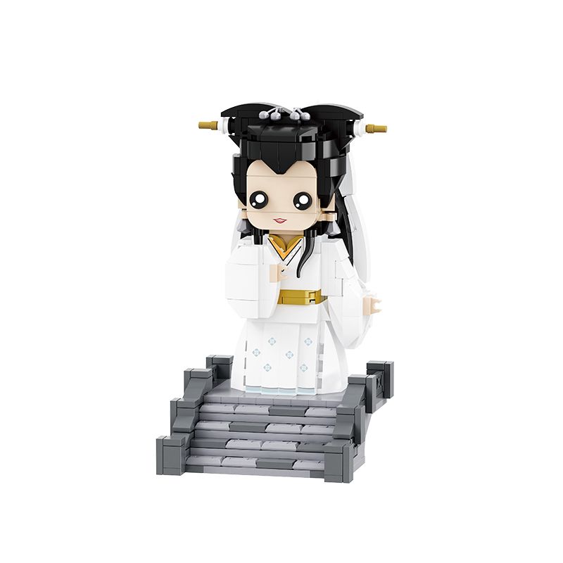 BALODY 20040 non  GẶP CẦU VỠ BẠCH XÀ bộ đồ chơi xếp lắp ráp ghép mô hình Brickheadz Nhân Vật Đầu To 499 khối