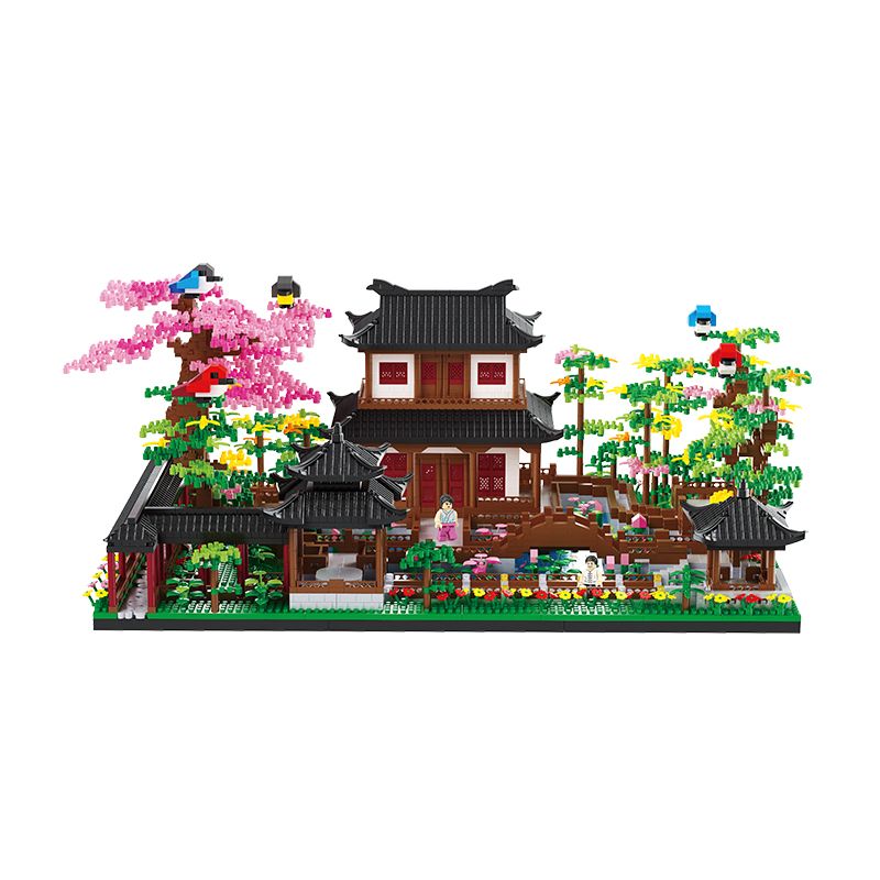 BALODY 16261 non  VƯỜN SEN bộ đồ chơi xếp lắp ráp ghép mô hình 4997 khối