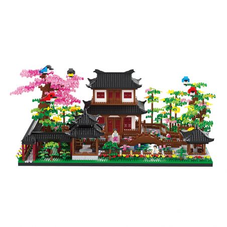 BALODY 16261 non  VƯỜN SEN bộ đồ chơi xếp lắp ráp ghép mô hình 4997 khối